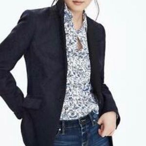 Banana Republic Blazer Jacquard Blazer Jacket Blue